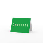 Karate Kat  Graphics congrats card
