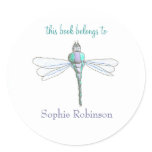 Karate Kat Graphics dragonfly address label stickers