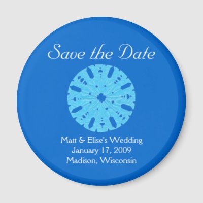 Karate Kat winter wedding savethedate Magnet by KarateKatGraphics