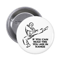 Karate, MMA, You ARE In Range Pins