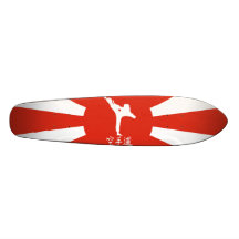 Karate Rising Sun deck Custom Skateboard