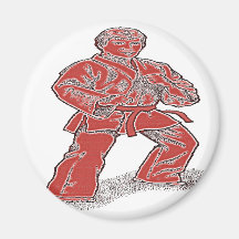 KARATE STUDENT FRIDGE MAGNET