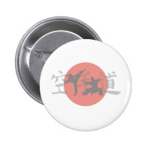 Karate Sun Buttons