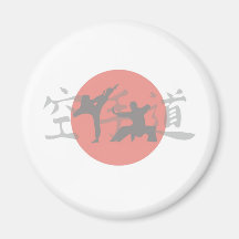 Karate Sun Refrigerator Magnets