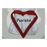 Karate Valentine Greeting Card