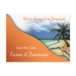 Karen's Custom Jamaica Save The Date (papaya) Post Cards