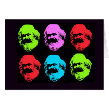 Karl Marx Collage Greeting Card