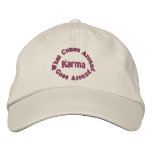 Karma Comes Goes Affirmation Embroidered Cap embroidered hats