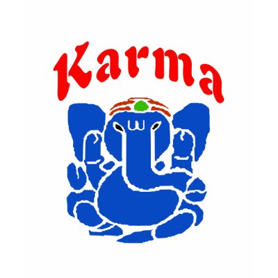 Karma Elephant, namaste, Tee Shirt by figstreetstudio