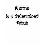 Karma is a determined Bitch tee t-shirts
