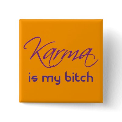 Karma is My Bitch Pins by Errant