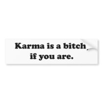 Karma is only a bitch