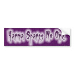 Karma W Bumper Sticker bumper stickers
