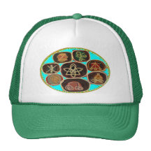 KARUNA Reiki Symbols by Navin Joshi Mesh Hat