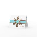 Katherine - Brown Zebra and Turquoise cards