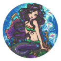"Kathleen" Mermaid and Jellyfish Sticker