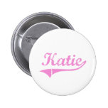 Katie Classic Style Name Pinback Button