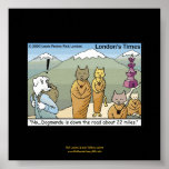 Katmandu & Dogmandu Cartoon Funny Poster