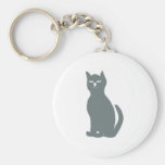 Katze cat grau gray grey schlüsselband