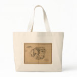 Kauai, 1878, Vintage Hawaii Map bags