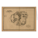 Kauai, 1878, Vintage Hawaii Map cards