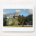 Kauai Hawaii North Shore Chapel mousepads