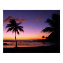 Kauai Hawaii Sunset Postcard