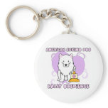Kawaii American Eskimo Dog Rally Obedience keychains