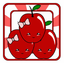 Kawaii Apple Basket (Girl) Photo Sculptures