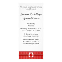 Kawaii Apple (Boy) Personalised Invite