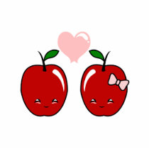 Kawaii Apple Love Acrylic Cut Out