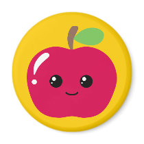 Kawaii Apple Magnets