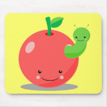 kawaii apple mousepad