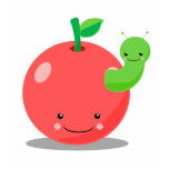 kawaii apple t-shirts