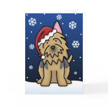 Kawaii Australian Terrier Christmas Card