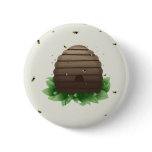 kawaii beehive and beeswarm buttons