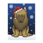 Kawaii Belgian Tervuren Christmas Postcard