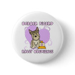 Kawaii Berger Picard Rally Obedience Pinback Button
