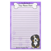 Kawaii Bernese Mountain Dog Stationery