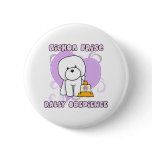 Kawaii Bichon Frise Rally Obedience Buttons