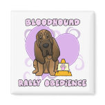 Kawaii Bloodhound Rally Obedience magnets