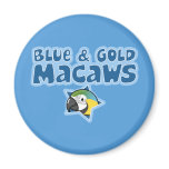 Kawaii Blue and Gold Macaws magnets
