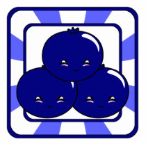 Kawaii Blueberry Basket (Boy) Acrylic Cut Out