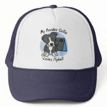 Kawaii Border Collie Flyball Hat