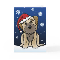 Kawaii Border Terrier Christmas Card