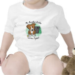 Kawaii Brown Border Collie Flyball Baby Creeper
