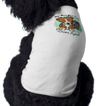 Kawaii Brown Border Collie Flyball Dog T-Shirt