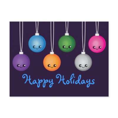 Kawaii Bulbs Post Card by nyxxie