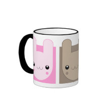 Kawaii Bunny Rabbit Trio v.02 Coffee Mug