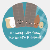 kawaii candy making marshmallows baking gift st... stickers